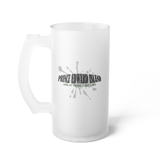 Prince Edward Island / Frosted Glass Beer Mug 16 oz