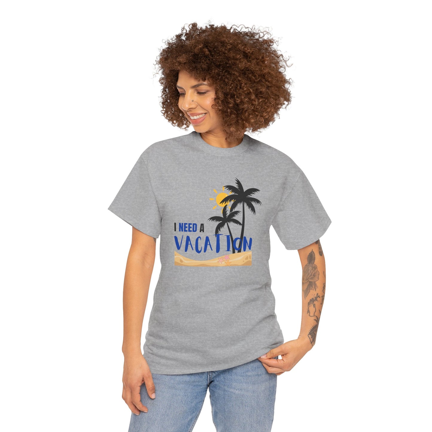 I Need a Vacation Unisex Heavy Cotton Tee