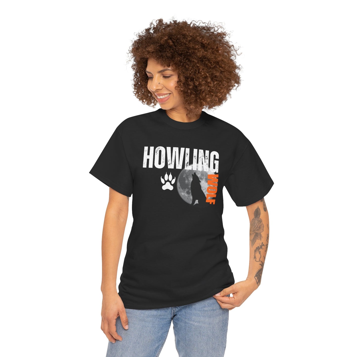 Howling Wolf Unisex Heavy Cotton Tee