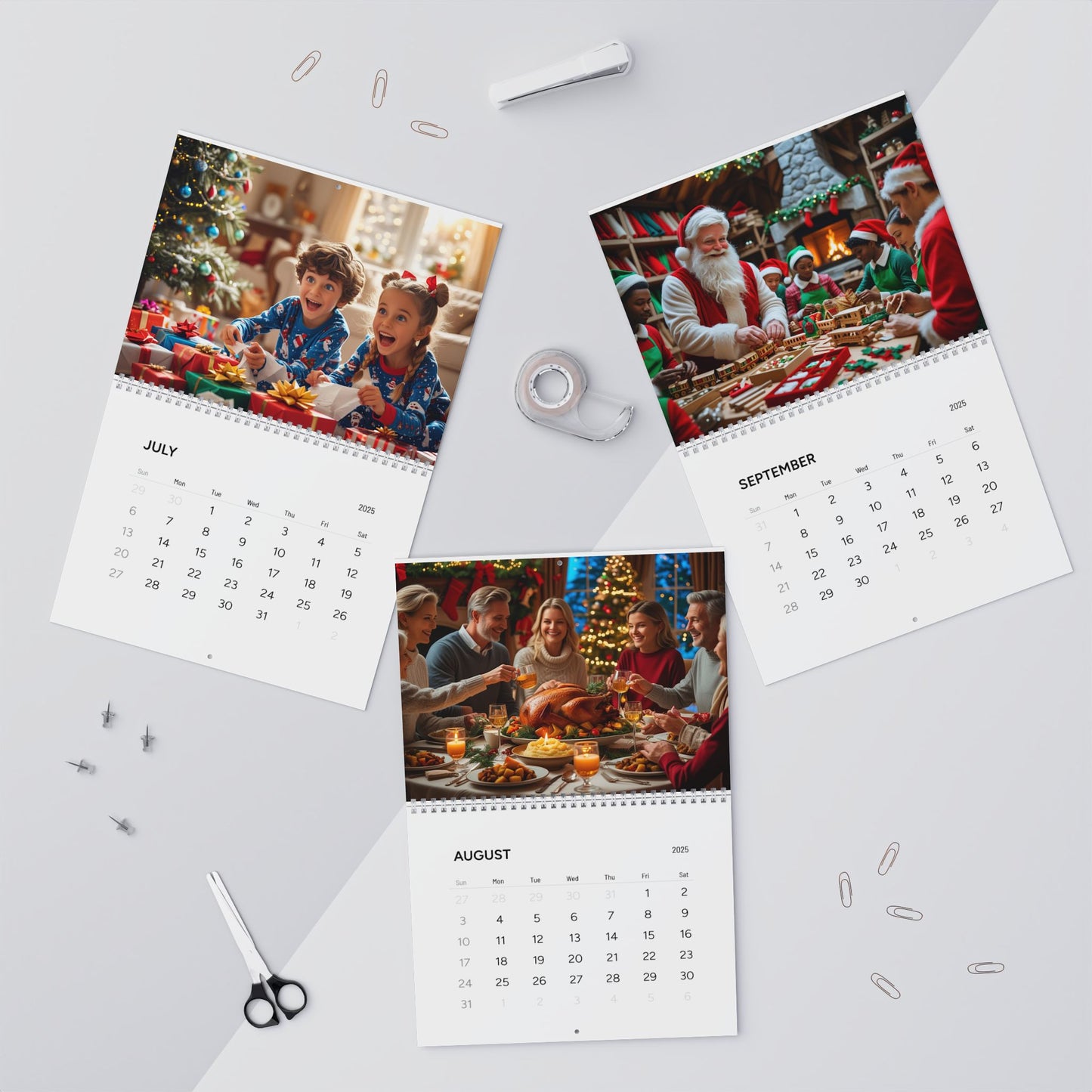 Christmas Calendar 2025 (AI Creations) / Wall Calendars (2025)